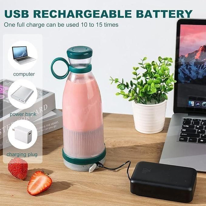 Portable USB Rechargeable Blender | Mini Juicer for Smoothies & Shakes