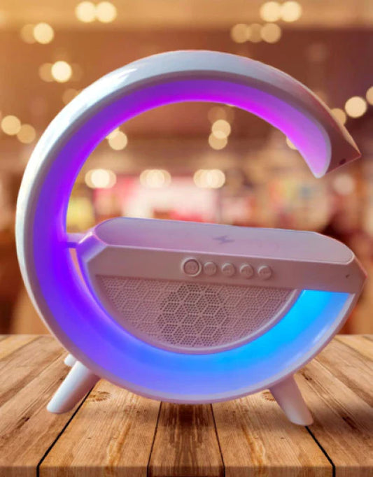 G-Shape LED Wireless Charging Speaker Lamp