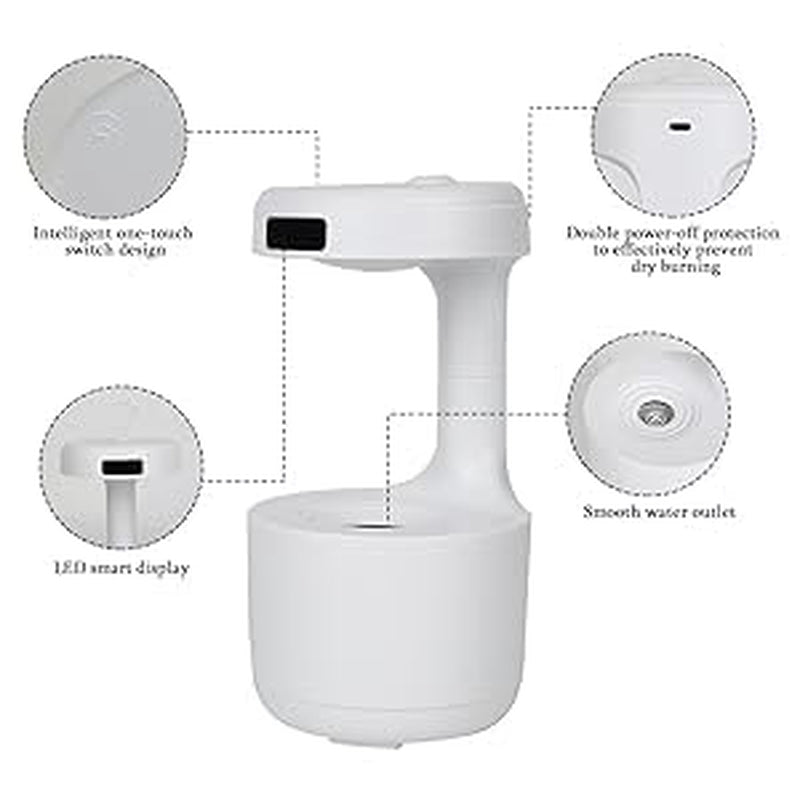 Anti-Gravity Water Droplet Humidifier