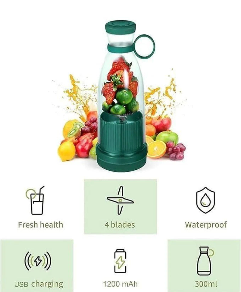 Portable USB Rechargeable Blender | Mini Juicer for Smoothies & Shakes